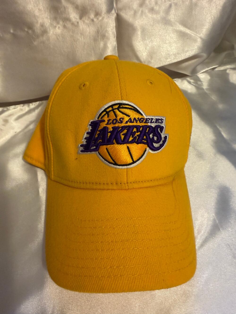 Adidas NBA Los Angeles Lakers Adjustable Hat Cap Gold/Purple Embroidered Logo